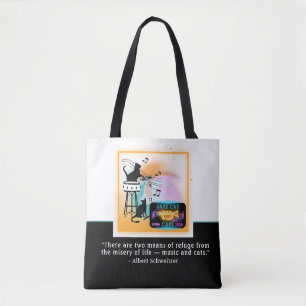 Tote Gatos de Jazz Tambor Bolsa de orçamento Schwei