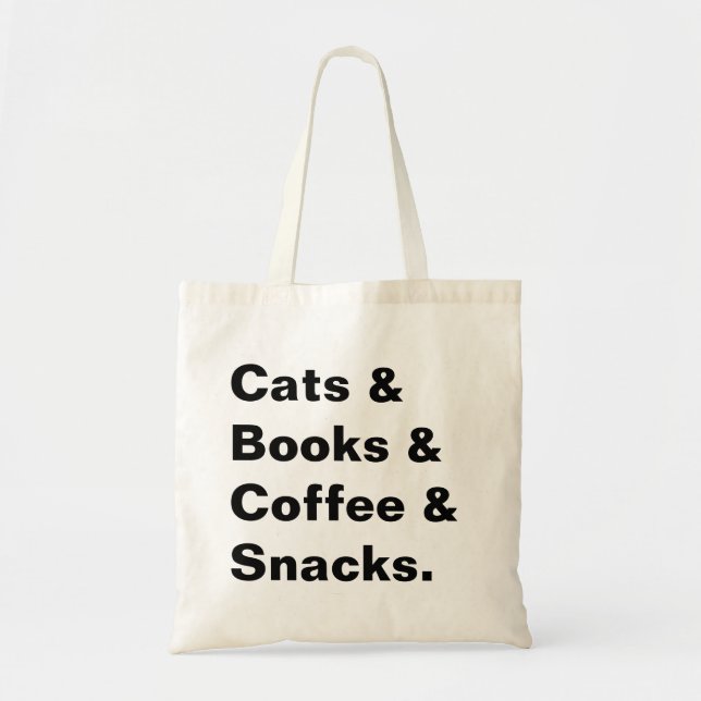 Tote Gatos e bolsa dos livros (Frente)