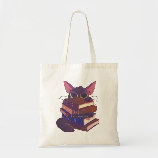 Tote Gatos y Libros Bolsa (Frente)