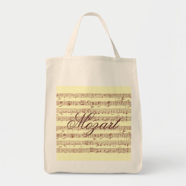 Tote Gavotte de Mozart - o bolsa do mantimento (Frente)