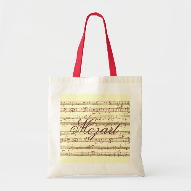 Tote Gavotte de Mozart - o bolsa do orçamento (Frente)