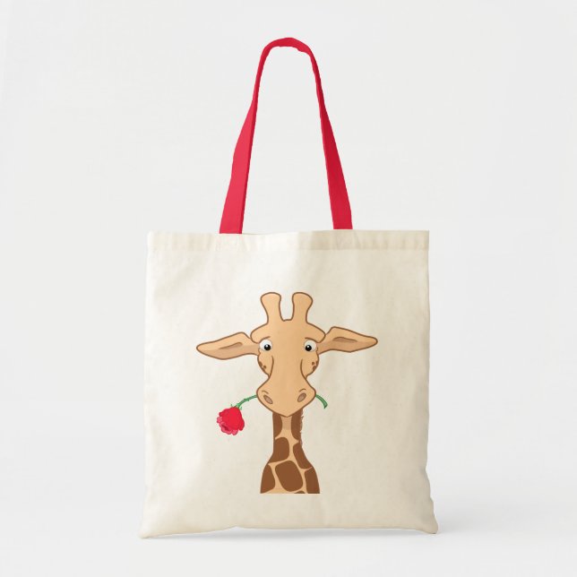 Tote Girafa e um bolsa do rosa (Frente)