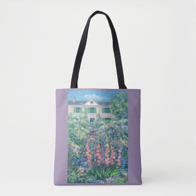 Tote Glads no Giverny Bolsa (Frente)