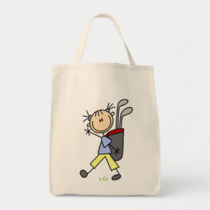 Tote Golfista Menina Com Bolsa e Tacadas