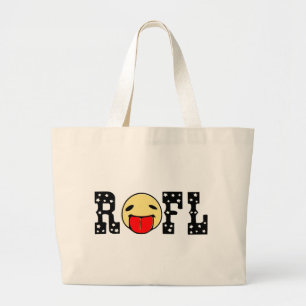Tote Grande ★㋡ټ Emoticon(ROFL) - Bolsa Jumbo Divertidaټ ㋡★