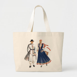 Tote Grande A bolsa de canvas com dels do un do meita do tautu