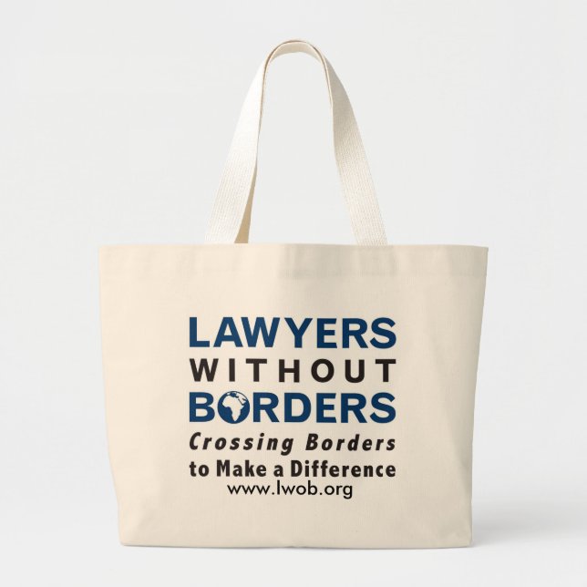 Tote Grande A bolsa de canvas de LWOB (Frente)