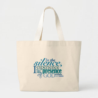 Tote Grande A bolsa de canvas DIÁRIA do "silêncio" de WORD®