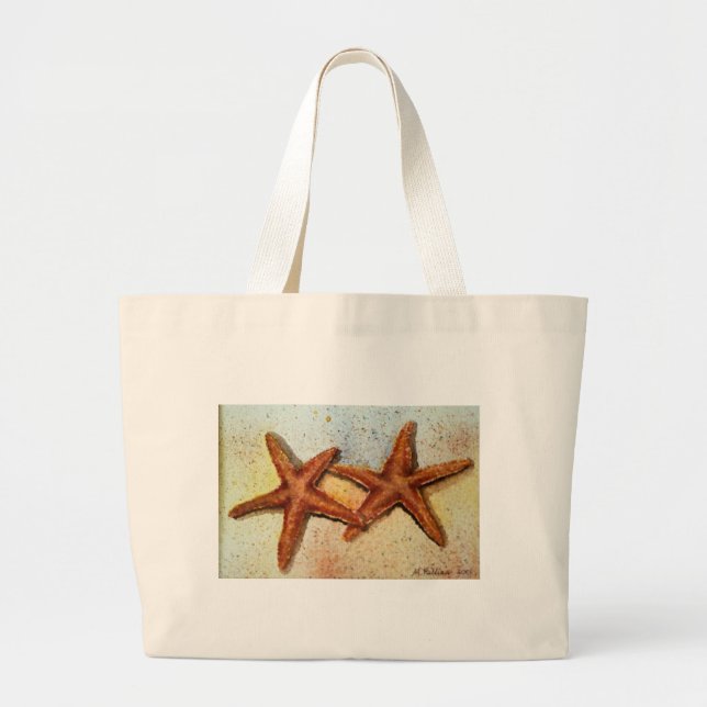 Tote Grande a bolsa de praia da estrela do mar (Frente)