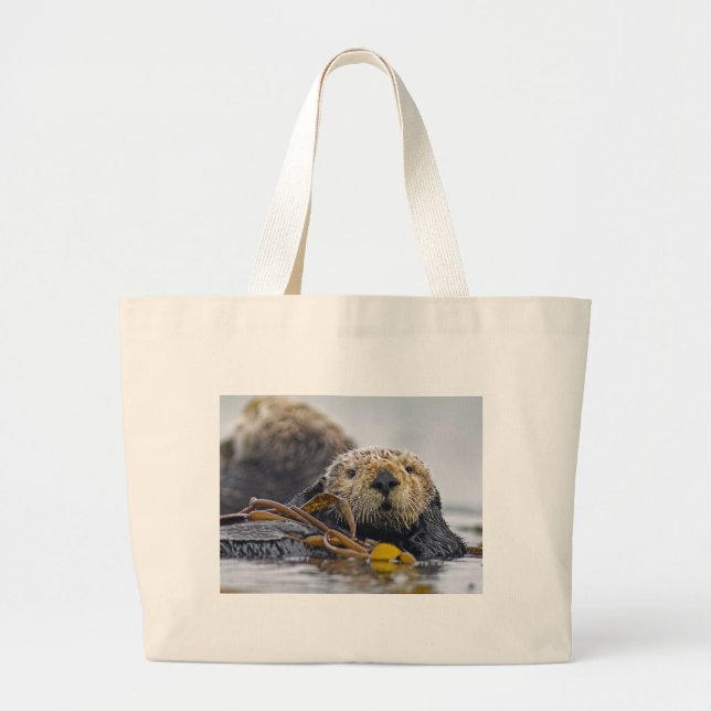 Tote Grande A bolsa de praia da lontra de mar (Frente)