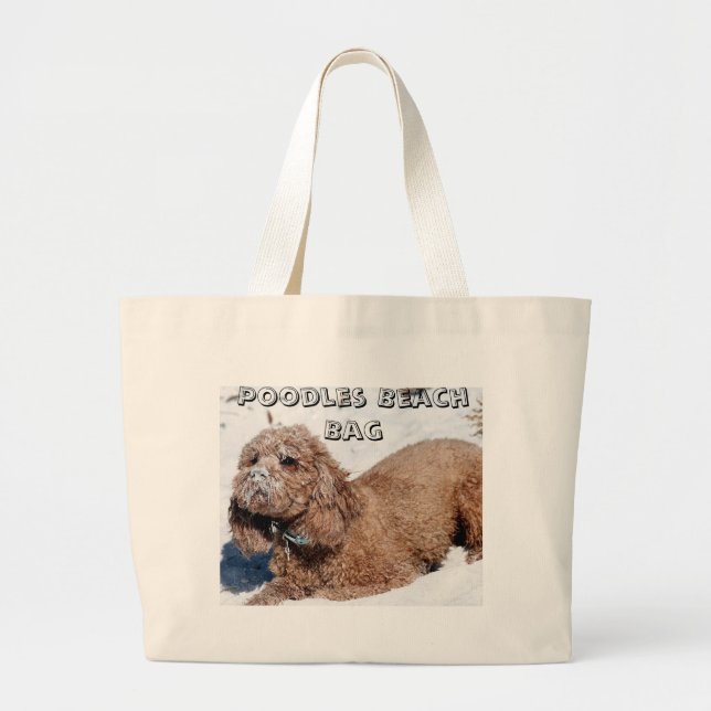 Tote Grande A bolsa de praia das caniches (Frente)