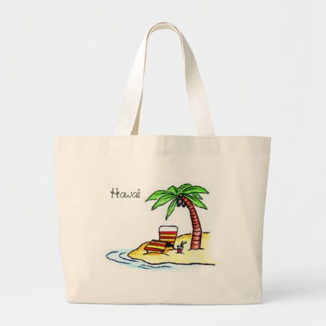 Tote Grande A bolsa de praia de Havaí (Frente)