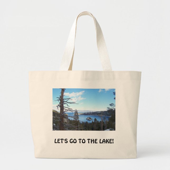 Tote Grande A bolsa de praia de Lake Tahoe, (Frente)