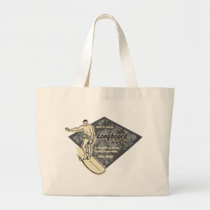 Tote Grande A bolsa de praia surfando do logotipo do diamante