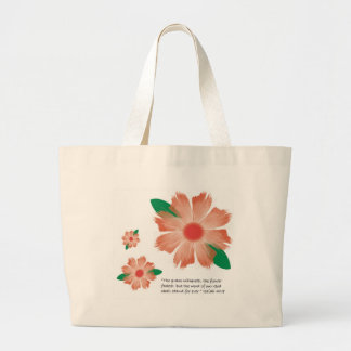 Tote Grande A flor desvanece-se o bolsa