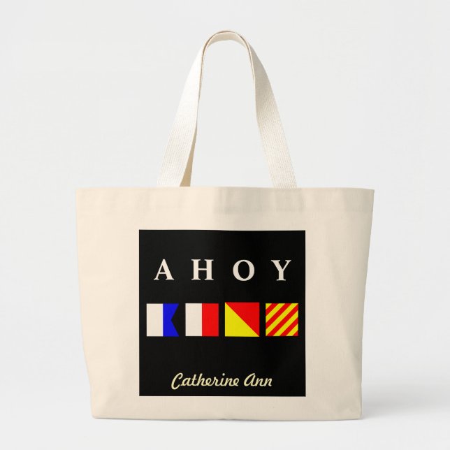 Tote Grande Ahoy o bolsa conhecido (Frente)