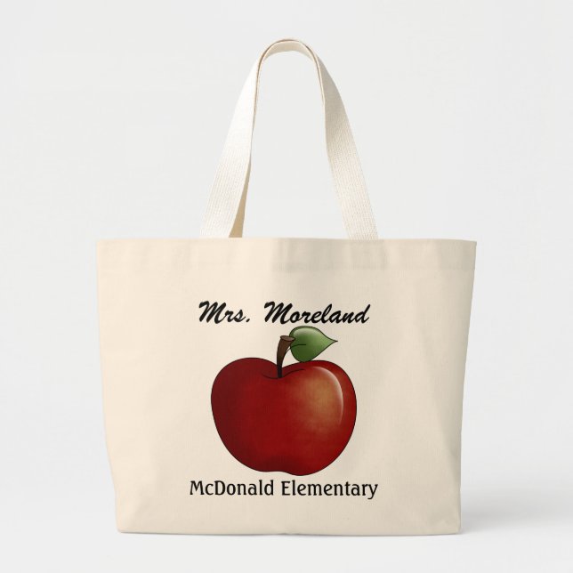 Tote Grande Apple for the Teacher Bolsa by SRF (Frente)