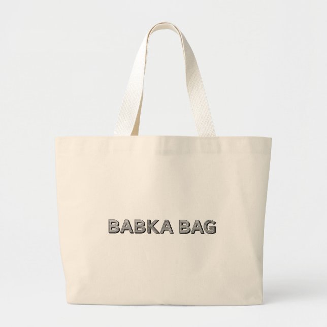 Tote Grande Babka Bag Natural Jumbo Bolsa (Frente)