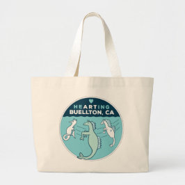 Tote Grande Bolsa - Axolotls Sob O Mar - Buellton.Art