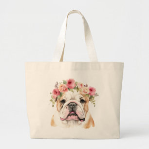 Tote Grande Bolsa Buldogue Inglês