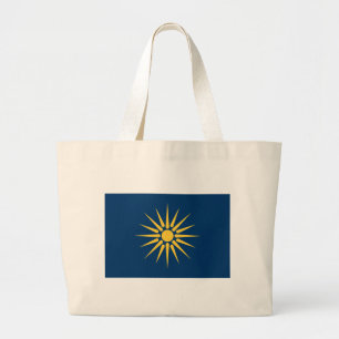 Tote Grande Bolsa com a Bandeira da Macedônia, Grécia