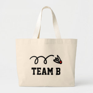 Tote Grande Bolsa de badminton com nome da equipe personalizad