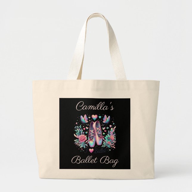 Tote Grande Bolsa de Balé Bailarina Bolsa de Balé da Bailarina (Frente)
