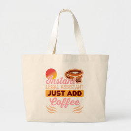 Tote Grande Bolsa de café para assistente jurídico trabalho
