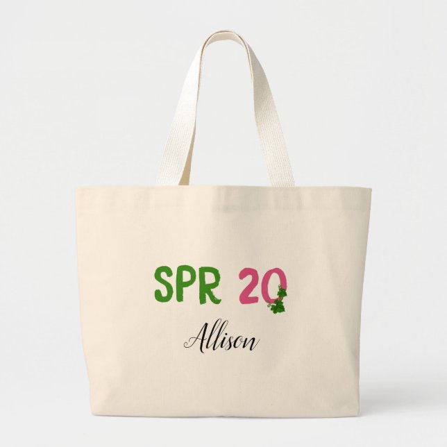 Tote Grande Bolsa de Canvas de de  de Soridade do SPR 20 AKA P (Frente)