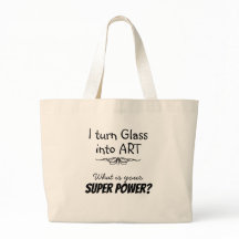 Bolsa de Canvas de Vidro com Superartista