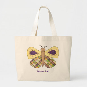 Tote Grande Bolsa de Canvas giro - Diversão de Verão! - Erin
