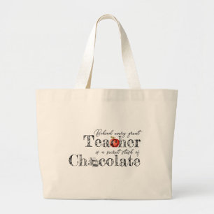 Tote Grande Bolsa de Chocolate do Professor