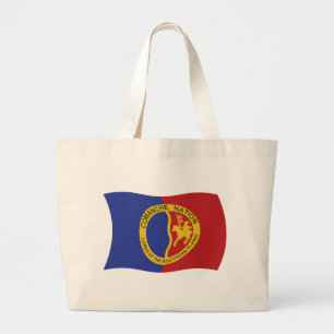 Tote Grande Bolsa de Compras da Bandeira da Nação Comanche