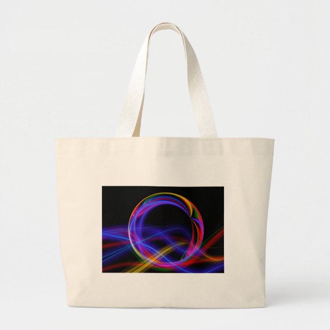 Tote Grande bolsa de cores múltiplas. (Frente)