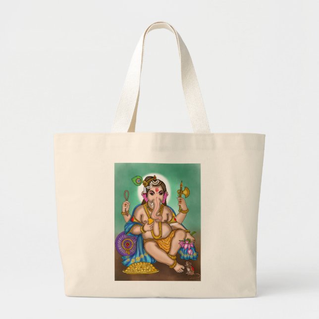 Tote Grande Bolsa de Ganesha Infantil (Frente)