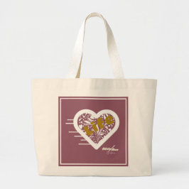 Tote Grande Bolsa de Grape de Cotação de Vida da Poeta Adiela