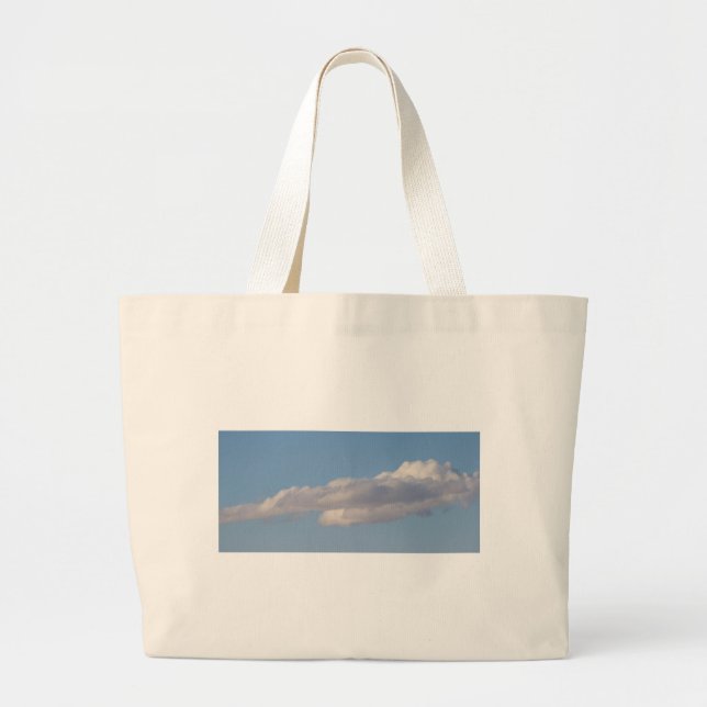 Tote Grande Bolsa DE JUMBO DO CÉU Azul E NUVENS (Frente)