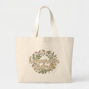 Tote Grande Bolsa de Mãe Caseira Jardim Botânico Vintage
