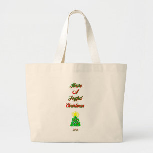 Tote Grande Bolsa de Natal alegre