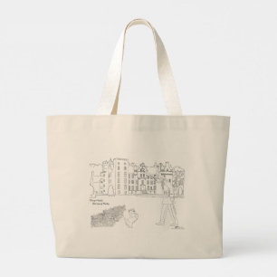 Tote Grande Bolsa de ombro Aboyne Castle Archer e Scottie Dog