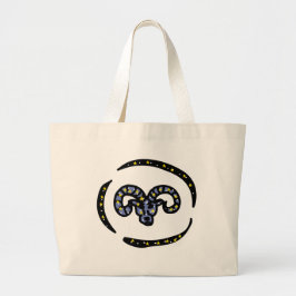 Tote Grande Bolsa de Personalidade com Ícone de Áries