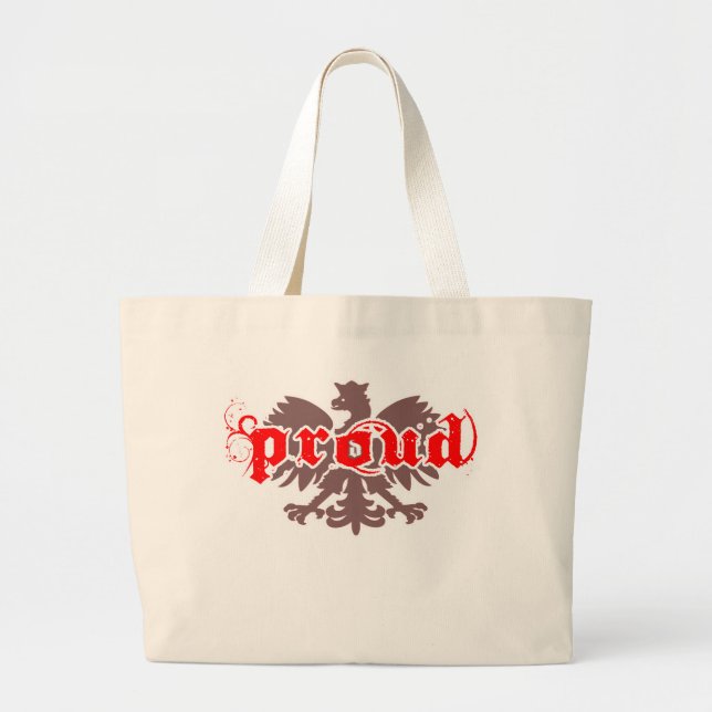 Tote Grande bolsa de pollock orgulhoso (Frente)