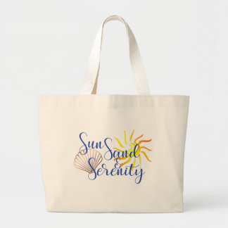 Tote Grande Bolsa de praia da serenidade da areia de Sun a