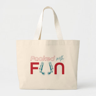 Tote Grande Bolsa de praia de Sardine Fish no Verão