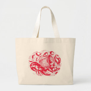 Tote Grande Bolsa de praia do Clam Shack