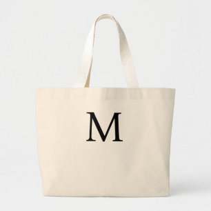 Tote Grande Bolsa de Praia em Tecido com Monograma Personaliza