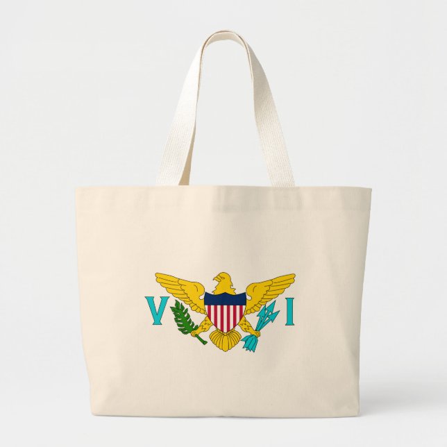 Tote Grande bolsa de praia USVI (Frente)