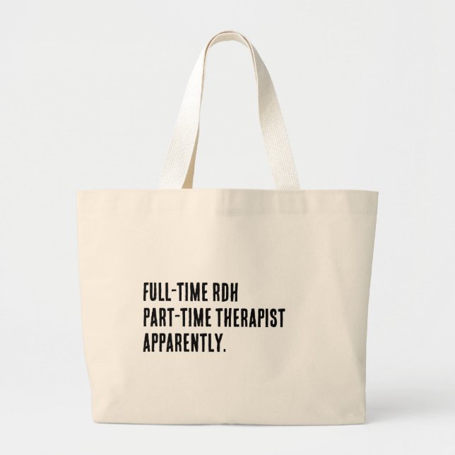 Tote Grande Bolsa de presente para RDH e Terapeuta - higienist (Frente)