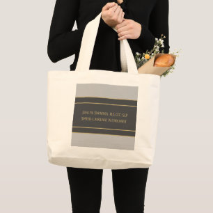 Tote Grande Bolsa de SLP personalizado (patologista de linguag