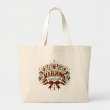 Bolsa de Tela de Azulejos Florais para Noite de Jo